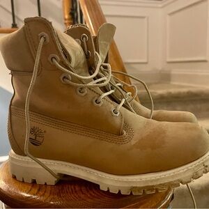 Timberland Beige Leather Boots